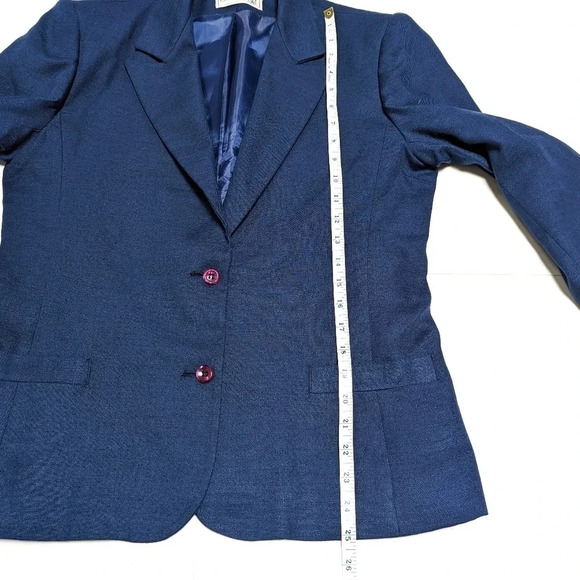 Vintage Givenchy Sport Blazer Silk Blend 12 Academia Old Money Quiet Luxury - Picture 10 of 16